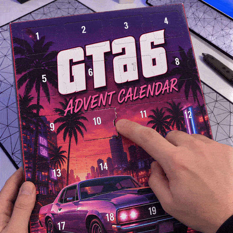 GTA-inspired advent calendar collectibles